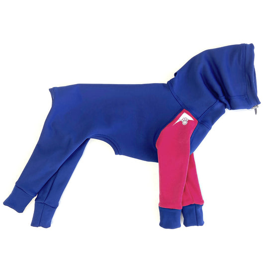 Z'Hoodie Active - Bleu royal et rose